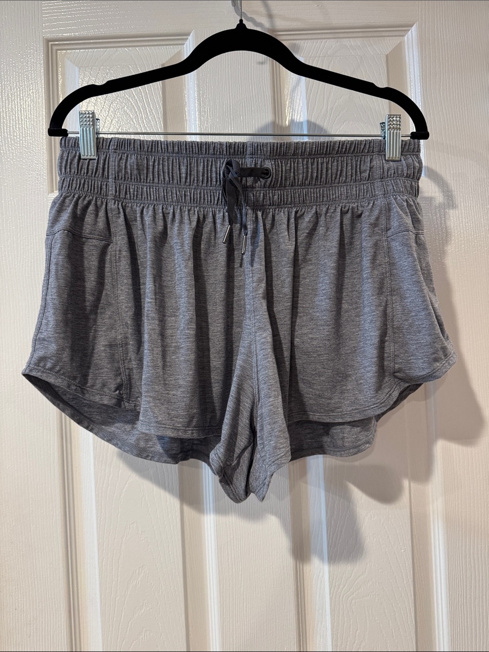 Stori Women's Gray Drawstring Athletic Shorts